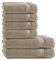 Müskaan 6-TLG Premium Frottee Handtücher Duschtücher Set 100% Baumwolle Beige