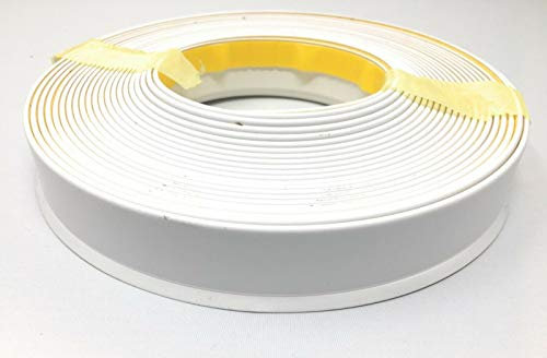 Weiss Flachleiste Abdeck- Klebeleiste Fensterleiste Fuge Länge 10m (30 mm mit lippe)