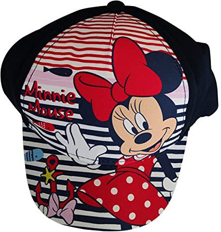 Minnie Maus mit Anker und Wale Kappe Base Cap Mütze Sonnenhut für Kinder, Jungen und Mädchen (Blau, 50)