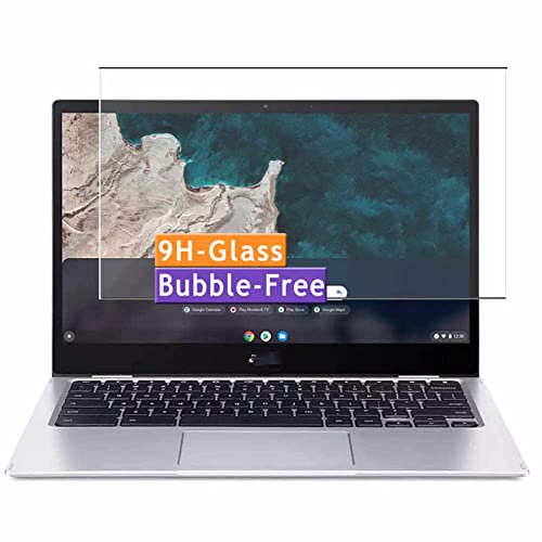 Vaxson Tempered Glass Screen Protector, compatible with ACER Chromebook Spin 513 CP513-1H 13.3 Laptop Visible Area, 9H Film Protectors Guard