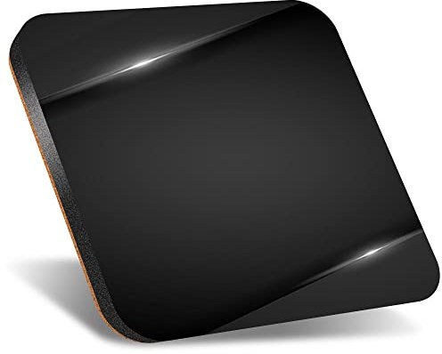 DV DESIGN 1 x Eco Square 12cm Coaster - BW - Black Gaming Style Drink Cup Mug Glass Table Protection Mat #35556