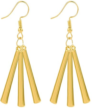 YouU Anime One P. Zoro Ohrringe Vertikale Mode Ohrringe für Fans Cosplay Schmuck Gold mit Aufkleber 22 Stück