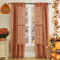 SHINELAND Burnt Orange Vorhänge für Wohnzimmer, 213 cm lang, durchscheinend, Boho-Kunstleinen, strukturiert, indische böhmische Vorhänge für Schlafzimmer, Fenster, Dunkelorange