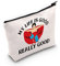 LEVLO Lustige Nacho-Kosmetiktasche, Make-up-Tasche, schwarze Fans, Geschenk, My Life Is Good Really Good Make-up-Tasche mit Reißverschluss für Freunde und Familie, My Life Is Good, Kosmetiktasche