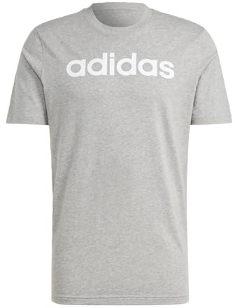adidas Men's Essentials Single Jersey Linear Embroidered Logo Tee Short Sleeve T-Shirt (Pack of 1)