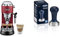 De'Longhi Dedica Style, Machine expresso pour préparer des boissons café et lactées, EC685R, 220-240V 50/60Hz, 1L,Rouge & DLSC058-Tasseur de café en acier inoxydable