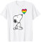 Peanuts - Snoopy Rainbow Heart Maglietta