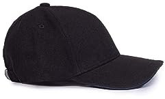 Tommy Hilfiger Casquette de baseball pour homme avec profil signature, Noir , taille unique