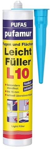 1x PUFAS Pufamur Fugen- und Flächen-Leichtfüller L10 310ml, mit kör4u Tülle