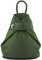 modamoda de - T179 - ital : sac à dos pour femme en cuir, vert bouteille, m