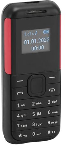 Le Plus Petit Téléphone Portable, BM222 GSM 2G débloqué, écran HD de 0,66 Pouces, Double Carte SIM, Veille Ultra Longue, Mini Boutons, Téléphone Portable pour Personnes âgées,
