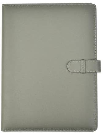 Arpan A4 Professional Display Book with 36 Pockets 72 Sides – Folder A4 for Certificates & Documents – Presentation Folder, Portfolio Holder, Leather Professional Portfolio (Grey)