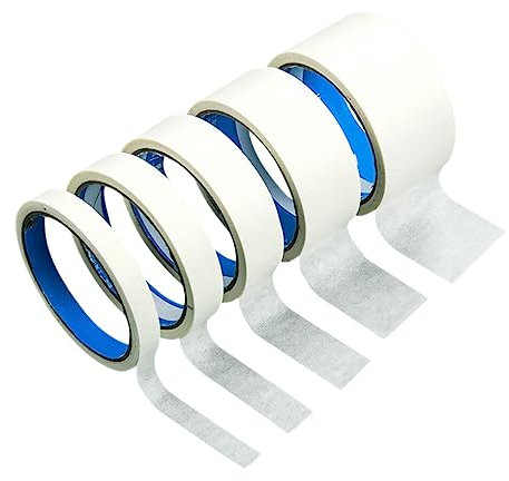 Tofficu 5rollen Professionelles Künstlerklebeband Papierklebeband Abdeckband Für Malerzubehör Tragbar Rückstandsfrei