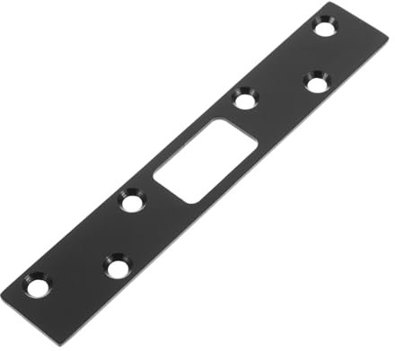 JEWEDECO Door Lock Strike Plate Stainless Steel Reinforcement Plate for Interior Door Screws Security Latch