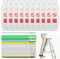 Ladder Tags,10 Holders and 20 Ladder Inspection Tag Inserts Waterproof Ladder Inspection Tags Record Kit for All Ladder Types Protect Ladder Safety for Indoor Outdoor