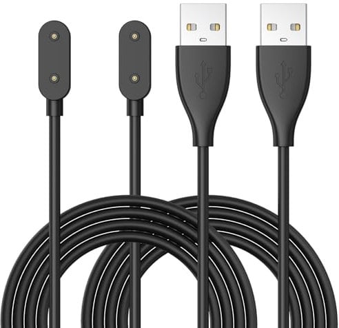 Oumida 【2 Stück】 Ladekabel für Huawei Band 9/8/7/6/6 Pro Ladegerät, USB Daten Sync Kabel für Huawei Watch Fit/Fit 2/Fit New/Fit Mini (Schwarz*2)