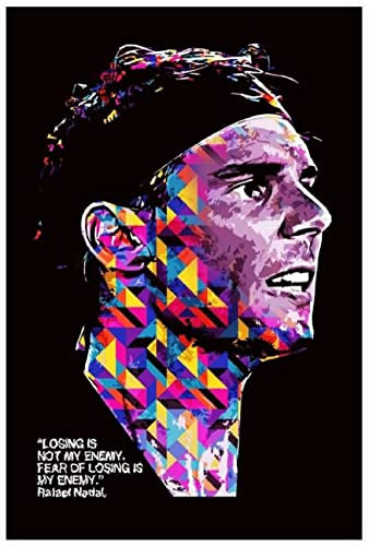 1000 Piece Jigsaw Puzzles for Adults Kids Tennis Star Rafael Nadal Sports Legend Wallpaper (45) Educational Game Toys Wooden Puzzle 38x26CM