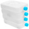 BESTonZON Lot De 4 Boîtes À Glaçons Réutilisables pour Climatiseur Mini Blocs De Glace Climatiseur Isolé Bleu Grand Congélateur Conservation De La Fraîcheur Ou