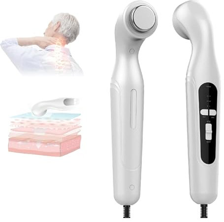 Tragbares Ultraschallgerät für Schmerztherapie & Arthrose, für Heimtraining, Ganzkörper Muskel Massage und Entspannung, inkl. Adapter & Kopplungsgel