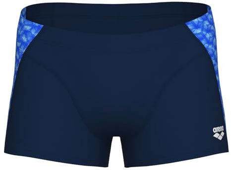 ARENA Herren Badehose Badeshorts Schwimmhose Monogram Swim Short, Farbe:Dunkelblau, Artikel:-750 Navy-Blue Multi, Größe:5