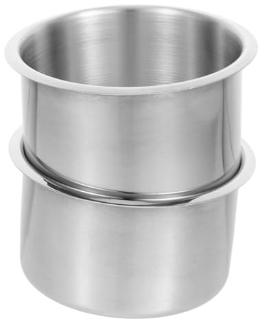 HOLIDYOYO Lot De 2 Porte-Gobelets Encastrables en Acier Inoxydable Support Boissons pour Camping-Car Bateau avec Installation Facile Et Nettoyage Rapide 4.13X4.13X2.17In