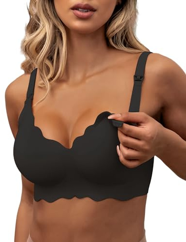 As Fairy Still-BHS zum Stillen Kabelloser Nahtloser Schwangerschafts-BH | Komfort Stillen Schlaf Bralette für Frauen,Ohne Bügel Still BH für Damen, Praktischer Zugang