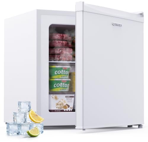Upstreman 35L Gefrierschrank Klein, Weiß, UF35 | -21℃ 4 Sterne Mini Gefrierschrank, Umkehrbare Türen, Leise, Energiesparend, Büro, Küche, Studentenhaus, Hotel