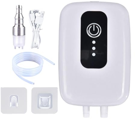 Bomba de transferencia de vino: mini eléctrica, bomba de sifón de vino con tubo de sifón y manguera de silicona de 2 metros, equipo de elaboración de cerveza casera desmontable | Bombas autocebantes a