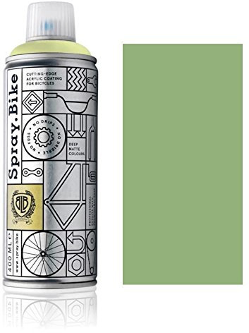 SPRAY.BIKE Fahrrad Lackspray in versch. Farben - KEINE GRUNDIERUNG notwendig - Acryllack/Lack Spray in 400 ml Spraydose, Matt- und Klarlack Optik möglich (Khakigrün Royal Oak, Matt)