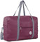 Narwey Handgepäck Tasche für Flugzeug 55x40x20cm/45x36x20cm Faltbare Reisetasche Overnight Weekend Damen Handgepäck Sporttasche Koffer 25L mit Schultergurt (Weinrot)
