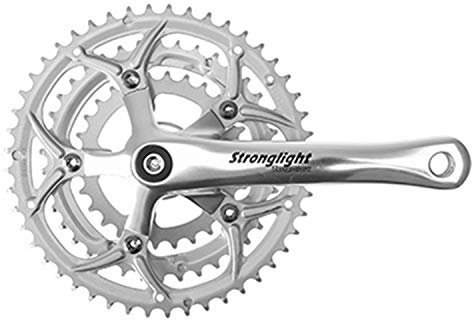 Stronglight Tretlager, 3-Fach, 9-10 V, 175 mm, 52/42/30 Achsen für Erwachsene, Unisex, Silber, X