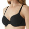 New Ladies Women's Beauform T-Shirt Full Cup Coverage Bra Size 32A-40E (B, Black, 40)