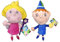 Ben und Holly's kleines Königreich - Ben & Holly Plüschtiere Super Soft Qualität (20CM, Pack Ben & Holly)