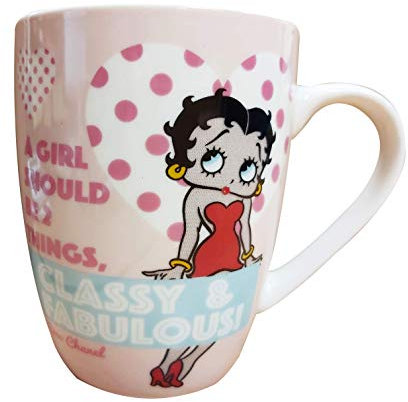 Betty Boop Tasse à thé/café avec inscription « Talking to Your Best Friend is All The Therapy You Need (Classy & Fabulous) »