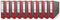 Netuno 10x Ordner Aktenordner 2-Ringordner Ekobox marmoriert rot folder organiser 75mm A4 breit aus Pappe Karton für Büro Regal Mappen office Schreibtisch