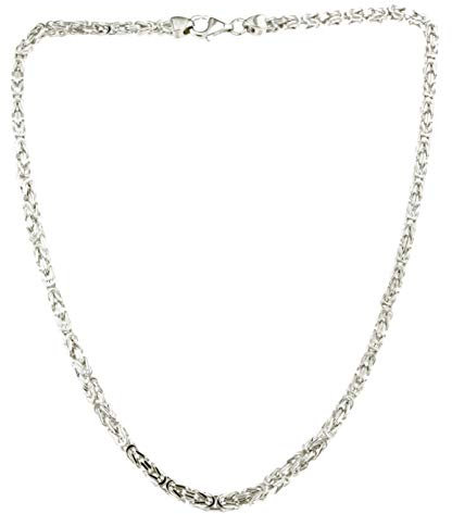 Original italienische Byzantiner Königskette 925 Silber 3 mm 40 cm Silberkette Halskette Damen Herren Anhängerkette Schmuck ab Fabrik tendenze Italy