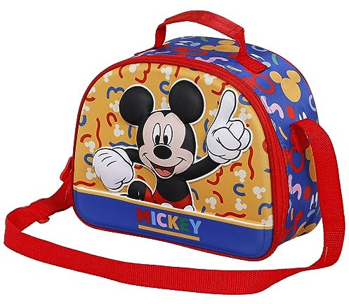 Disney Topolino Oh Boy-Porta Merenda 3D, Rosso, 25.5 x 20 cm
