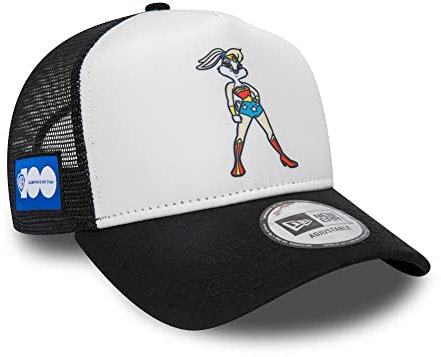 New era Looney Tunes Truckerkappe Lola Bunny Wonder Woman WB verstellbar Cap A-Frame Snapback weiß schwarz - One-Size