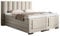 ALTDECOR Boxspringbett elektrisch verstellbar mit 2 Matratzen Bonell- und Taschenfederung + Topper (9 cm hoch), Polsterbett mit Kopfteil Safina - 180x200 - Creme - Inari 22