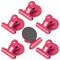 Magnetklammer, 6 Stück Rosa Kühlschrankmagnete, Magnete für Magnettafel, Magnete mit Klammern, Kratzfreie Magnetische Klammern, Starke Magnet Klammern für Fotos, Aufkleber, Taschen