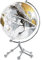 Praktischer integrierter schöner Dinosaurier-Globus, klarer Weltglobus, goldene geografische Erdkugeln mit Metall-Dreiecksständer, Geschenk für Kinder, dekorativ (Dinosaurier-Globus)