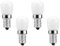Jiotouhu E14 LED Glühbirne 220V Kühlschrank Birnen Ersatz für Appliance Kühlschrank Dunstabzugshaube, Warmweiß (4er Pack)