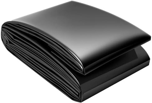 5M*6M HDPE Bachbrunnen Teichfolie 7M*8M Flexibel Gartenpool Teichplane 9M*10M Undurchlässig Fischteichfolie Schwarz Wasserfall Teichmembran Schwimmteichfolie(Größe:1M x 10M)