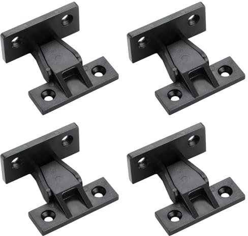 4 pares Herraje Unión Embutir, Conectores de Madera, Colgador de Placas y Bastidor Para Montaje Empotrado, Conector de Mueble de Plástico Resistente, Solución Práctica Para Paneles de Revestimiento