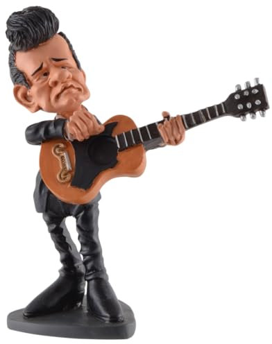 VOGLER Joh. Vogler GmbH Comical Johnny by Warren Stratford, The Man in Black, aus Kunststein,handbemalt.