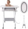 Sinbide Soporte Plegable para Bañera de Bebé, kit de baño con mesa de almacenamiento multifuncional, Ligero y Resistente, regulable en altura, bañera de bebé plegable con Patas Antideslizantes