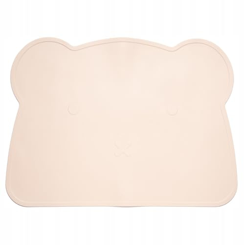 Kidnort Silikon-Essmatte für Kinder zum Essen Lernen, Bärchenform, BLW (Retter Mjölk)