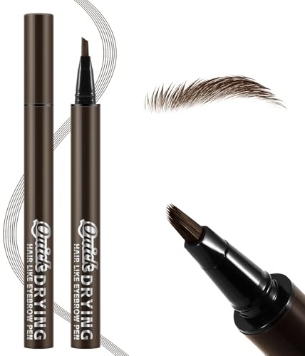 Apooliy Wasserfester Augenbrauenstift, Lang anhaltender Augenbrauenstift, kreiert haarähnliche, natürlich aussehende 3D-Augenbrauen, Augenbrauen-Makeup-Stift für Frauen