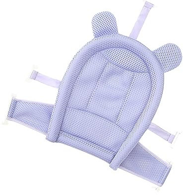 JOINPAYA Verstellbarer Badesitz Aus Mesh Für Neugeborene Duschsitz Mit Stütznetz Für Badewanne Und Dusche Komfortable Unterstützung Für Sicheres