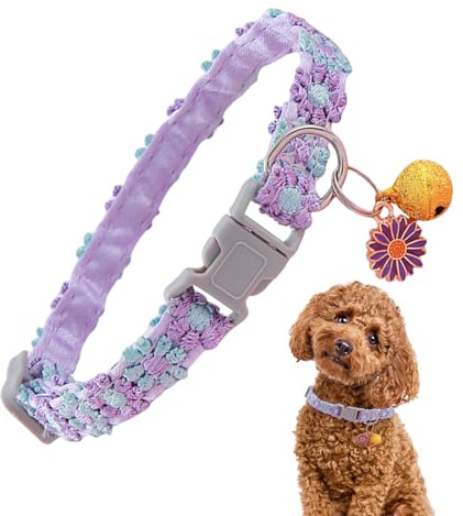 Katzenhalsband Mit Glocke Klein mittel groß Blumenanhänger sicher